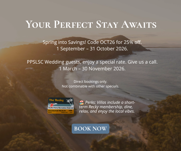 Your Perfect Stay Awaits. Spring into Savings, code OCT26 for 25% off, 1 September to 31 October 2026. PPSLSC wedding guests enjoy a special rate, 1 March to 30 November 2026. Direct bookings only.